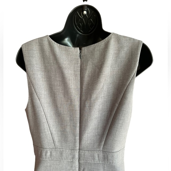 ✅Halogen Nordstrom Stitch Dark Gray Heather A-Line Dress sz 8 - Picture 4 of 8